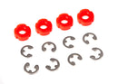 Piston damper red 4 e-clips 8