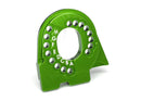 Motor mount plate 6061-T6 aluminum green-anodized