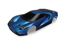 Body Ford GT  blue painted decals applied tail lights exhaust tips & mounting hardware part