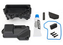 Box receiver sealed steering servo mount receiver cover access plug foam pads silicone grease 25x10 CS 3