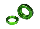 Servo saver nuts aluminum green-anodized hex 1 serrated 1