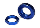 Servo saver nuts aluminum blue-anodized hex 1 serrated 1