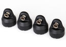 Shock caps black 4 assembled with hollow balls