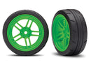 Tires and wheels assembled glued split-spoke green wheels 19 Response tires front 2 VXL rated