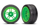 Tires and wheels assembled glued split-spoke green wheels 19 Response tires extra wide rear 2 VXL rated