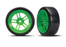 Tires and wheels assembled glued split-spoke green wheels 19 Drift tires front
