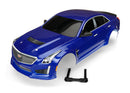 Body Cadillac CTS-V blue painted decals applied