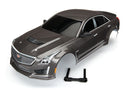 Body Cadillac CTS-V silver painted decals applied