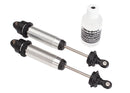Shocks GTR 134mm silver aluminum fully assembled wo springs front threaded 2