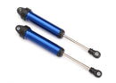 Shocks GTR 134mm aluminum blue-anodized fully assembled wo springs front no threads 2