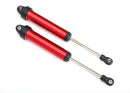 Shocks GTR 160mm aluminum red-anodized fully assembled wo springs rear no threads 2