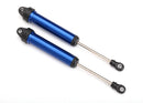 Shocks GTR 160mm aluminum blue-anodized fully assembled wo springs rear no threads 2