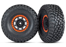 Tires and wheels assembled glued Desert Racer  wheels black with orange beadlock BFGoodrich  Baja KR3 tires 2
