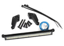 LED light bar front high-voltage 52 white LEDs double row 100mm wide