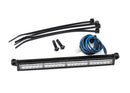 LED lightbar rear red with amber class light high-voltage 24 red LEDs 24 amber LEDs 100mm wide