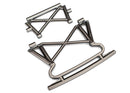 Bumper front bumper support satin black chrome-plated