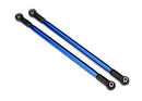 Suspension link rear upper aluminum blue-anodized 10x206mm center to center 2 assembled with hollow balls