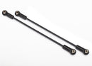 Suspension link rear upper steel 4x206mm center to center 2 assembled with hollow balls