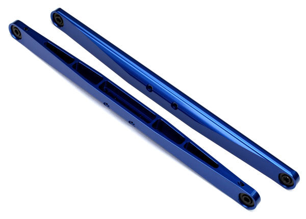 Trailing arm aluminum blue-anodized 2 assembled with hollow balls