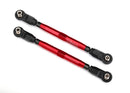 Toe links front Unlimited Desert Racer  TUBES red-anodized 7075-T6 aluminum stronger than titanium 102mm 2 assembled with rod ends and hollow balls aluminum wrench 7mm 1