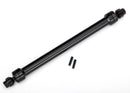Driveshaft center rear 6061-T6 aluminum black-anodized fully assembled 3mm screw pin 2