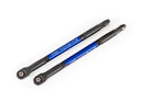 Push rods aluminum blue-anodized heavy duty 2 assembled with rod ends and threaded inserts