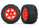 Tires & wheels assembled glued orange wheels Talon EXT tires foam inserts 2 17mm splined TSM rated