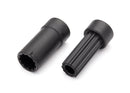 Half shafts center internal splined extra short 1 external splined extra short 1 plastic parts only