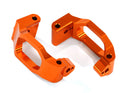 Caster blocks c-hubs 6061-T6 aluminum orange-anodized left & right 4x22mm pin 4 3x6mm BCS 4 retainers 4