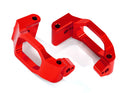 Caster blocks c-hubs 6061-T6 aluminum red-anodized left & right 4x22mm pin 4 3x6mm BCS 4 retainers 4