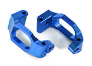 Caster blocks c-hubs 6061-T6 aluminum blue-anodized left & right 4x22mm pin 4 3x6mm BCS 4 retainers 4
