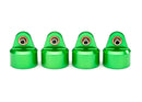 Shock caps aluminum green-anodized GT-Maxx  shocks 4