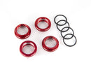 Spring retainer adjuster red-anodized aluminum GT-Maxx  shocks 4 assembled with o-ring