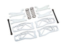 Suspension kit WideMaxx™ white includes front & rear suspension arms front toe links outer half shafts extended rear shock springs