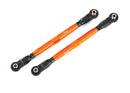 Toe links front TUBES orange-anodized 6061-T6 aluminum 2 for use with