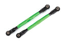 Toe links front TUBES green-anodized 6061-T6 aluminum 2 for use with