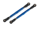 Toe links front TUBES blue-anodized 6061-T6 aluminum 2 for use with