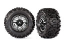 Tires & wheels assembled glued black chrome 28 wheels Sledgehammer™ tires foam inserts 2 TSM  rated