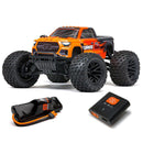 Arrma - 1/10 GRANITE 4X2 BOOST MEGA 550 Brushed Monster Truck RTR with Battery & Charger, (Orange)