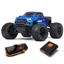 Arrma - 1/10 GRANITE 4X2 BOOST MEGA 550 Brushed Monster Truck RTR with Battery & Charger, (Blue)