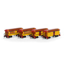 N 34' Old Time Overton Passenger Set, ATSF (4)