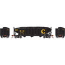 HO RTR 40' 3-Bay Ribbed Hopper with Load, B&O