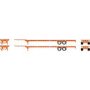 HO RTR 53' Chassis, BNSF/Circle Cross (2)