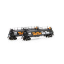HO TankTrain A/B Set,GATX/OrangeLetter
