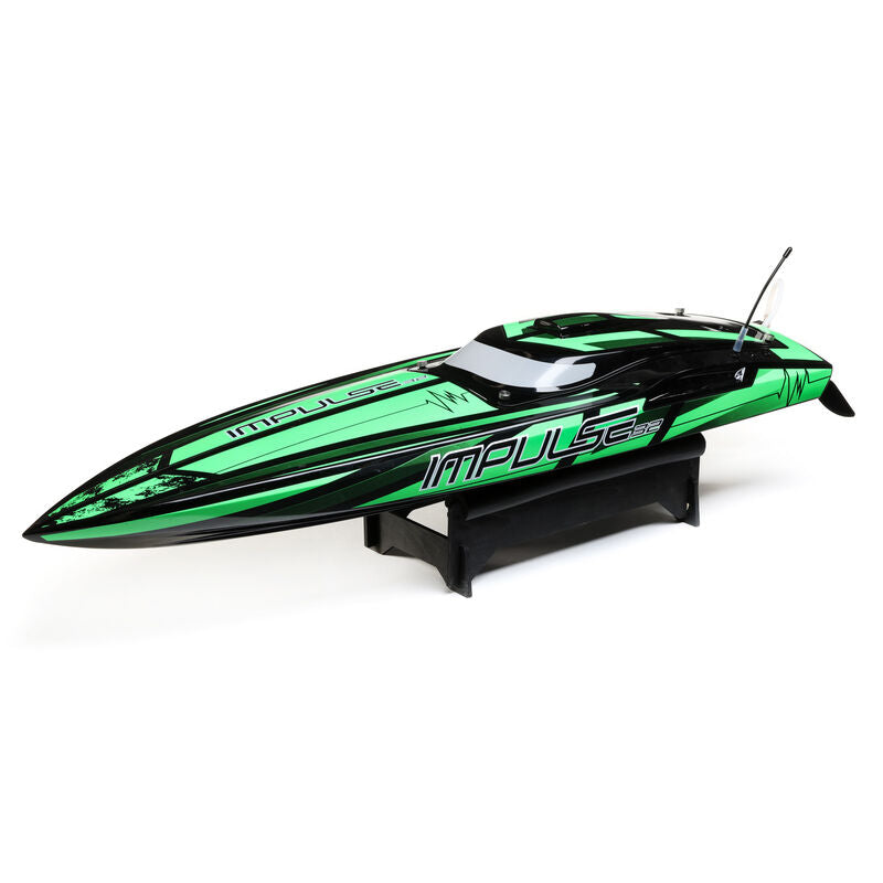 Pro Boat / Impulse 32" Brushless Deep-V RTR with Smart, Black/Green