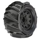 1/10 Dumont Front/Rear 2.8" MT Tires Mounted 12mm Blk Raid (2)