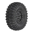 1/24 Hyrax Front/Rear 1.0" Tires Mounted 7mm Black Impulse (4)