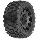 1/6 Badlands MX57 Front/Rear 5.7" Tires Mounted 24mm Black Raid (2)