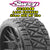 Monster Truck Land Crusher Belted tire preglued on WHD Chrome wheel 2pcs set