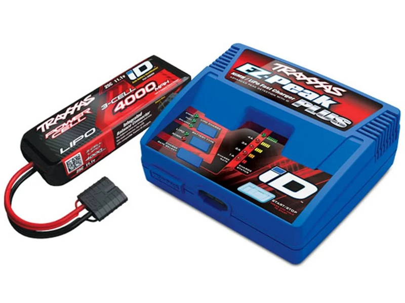 Traxxas - Battery/charger completer pack (includes #2970 iD® charger (1), #2843X 5800mAh 7.4V 2-cell 25C LiPo battery (1))